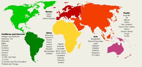 Commonwealth-Map-Countries